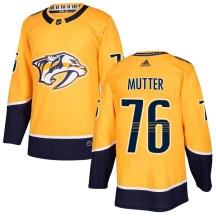 Youth Adidas Nashville Predators Navrin Mutter Gold Home Jersey - Authentic