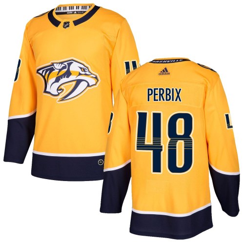 Youth Adidas Nashville Predators Nick Perbix Gold Home Jersey - Authentic