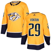 Youth Adidas Nashville Predators Tomas Vokoun Gold Home Jersey - Authentic