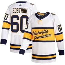 Men's Adidas Nashville Predators David Edstrom White 2020 Winter Classic Player Jersey - Authentic