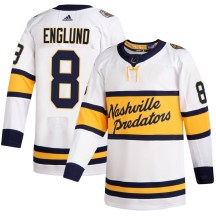 Men's Adidas Nashville Predators Andreas Englund White 2020 Winter Classic Player Jersey - Authentic
