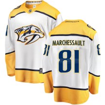 Men's Fanatics Branded Nashville Predators Jonathan Marchessault White Away Jersey - Breakaway