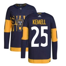 Youth Adidas Nashville Predators Joakim Kemell Navy 2022 Stadium Series Primegreen Jersey - Authentic