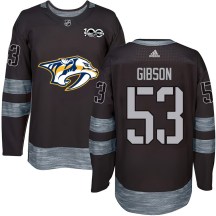 Youth Nashville Predators Andrew Gibson Black 1917-2017 100th Anniversary Jersey - Authentic Youth Nashville Predators Andrew Gibson Black 1917-2017 100th Anniversary Jersey - Authentic
