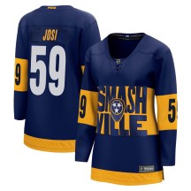 Women's Fanatics Branded Nashville Predators Roman Josi Navy 2022 Stadium Series Jersey - Breakaway