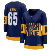 Women's Fanatics Branded Nashville Predators Cole O'Hara Navy 2022 Stadium Series Jersey - Breakaway