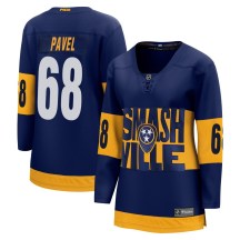 Women's Fanatics Branded Nashville Predators Ondrej Pavel Navy 2022 Stadium Series Jersey - Breakaway