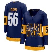 Women's Fanatics Branded Nashville Predators Jesse Ylonen Navy 2022 Stadium Series Jersey - Breakaway