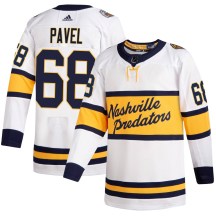 Youth Adidas Nashville Predators Ondrej Pavel White 2020 Winter Classic Player Jersey - Authentic