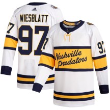 Youth Adidas Nashville Predators Oasiz Wiesblatt White 2020 Winter Classic Player Jersey - Authentic
