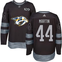 Men's Nashville Predators Brady Martin Black 1917-2017 100th Anniversary Jersey - Authentic