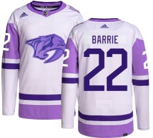 Youth Adidas Nashville Predators Tyson Barrie Hockey Fights Cancer Jersey - Authentic