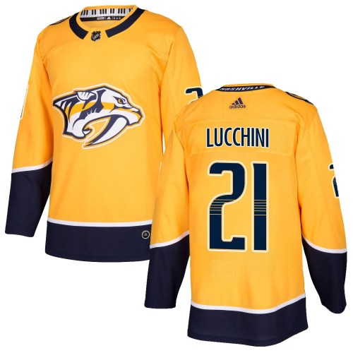 Men's Adidas Nashville Predators Jake Lucchini Gold Home Jersey - Authentic