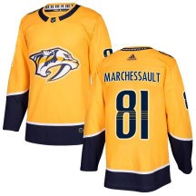 Men's Adidas Nashville Predators Jonathan Marchessault Gold Home Jersey - Authentic