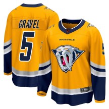 Men's Fanatics Branded Nashville Predators Kevin Gravel Yellow Special Edition 2.0 Jersey - Breakaway